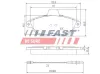Bremsbelagsatz, Scheibenbremse Vorderachse FAST FT29067 Bild Bremsbelagsatz, Scheibenbremse Vorderachse FAST FT29067