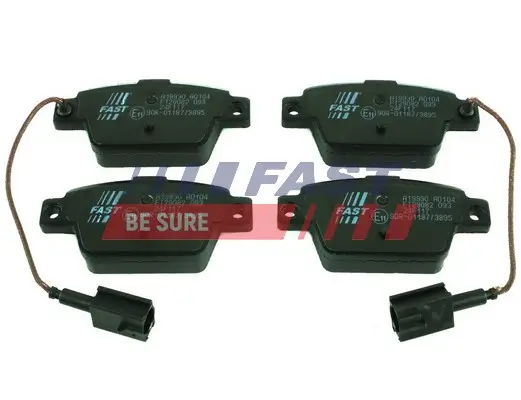 Bremsbelagsatz, Scheibenbremse Hinterachse FAST FT29082 Bild Bremsbelagsatz, Scheibenbremse Hinterachse FAST FT29082