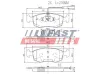 Bremsbelagsatz, Scheibenbremse Vorderachse FAST FT29083 Bild Bremsbelagsatz, Scheibenbremse Vorderachse FAST FT29083