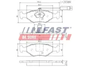 Bremsbelagsatz, Scheibenbremse FAST FT29086