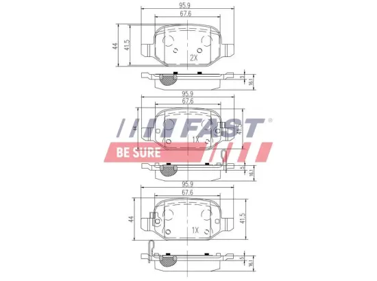Blende, Stoßfänger vorne links FAST FT91518G Bild Blende, Stoßfänger vorne links FAST FT91518G