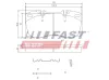 Bremsbelagsatz, Scheibenbremse Vorderachse FAST FT29093 Bild Bremsbelagsatz, Scheibenbremse Vorderachse FAST FT29093