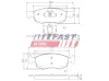 Bremsbelagsatz, Scheibenbremse Vorderachse FAST FT29102 Bild Bremsbelagsatz, Scheibenbremse Vorderachse FAST FT29102