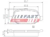 Bremsbelagsatz, Scheibenbremse FAST FT29104 Bild Bremsbelagsatz, Scheibenbremse FAST FT29104