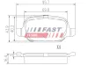 Bremsbelagsatz, Scheibenbremse Hinterachse FAST FT29104 Bild Bremsbelagsatz, Scheibenbremse Hinterachse FAST FT29104