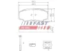 Bremsbelagsatz, Scheibenbremse Hinterachse FAST FT29109 Bild Bremsbelagsatz, Scheibenbremse Hinterachse FAST FT29109