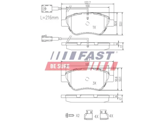 Schlussleuchte rechts rechts FAST FT86407 Bild Schlussleuchte rechts rechts FAST FT86407