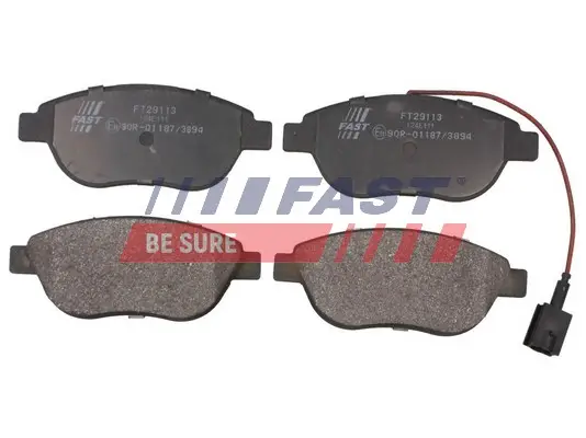 Bremsbelagsatz, Scheibenbremse Vorderachse FAST FT29113 Bild Bremsbelagsatz, Scheibenbremse Vorderachse FAST FT29113