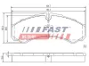 Bremsbelagsatz, Scheibenbremse Hinterachse FAST FT29121 Bild Bremsbelagsatz, Scheibenbremse Hinterachse FAST FT29121