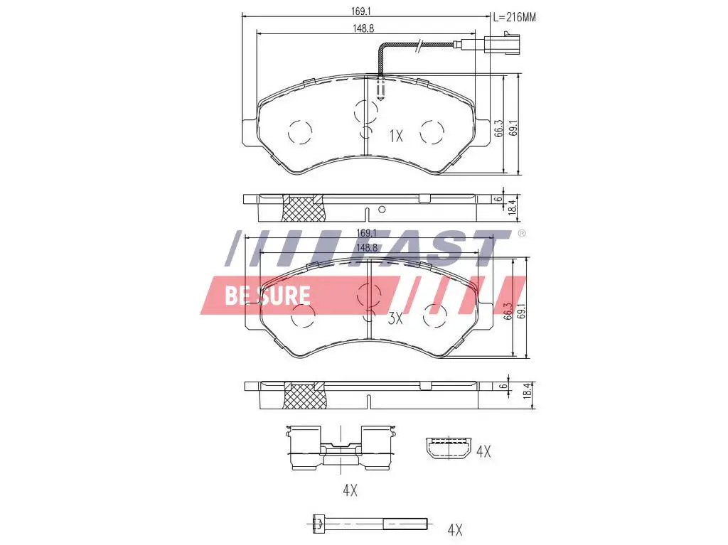 Ladeluftschlauch Ladeluftkühler Vorderachse rechts FAST FT65153