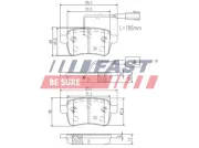 Bremsbelagsatz, Scheibenbremse FAST FT29168