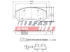 Bremsbelagsatz, Scheibenbremse Vorderachse FAST FT29522 Bild Bremsbelagsatz, Scheibenbremse Vorderachse FAST FT29522