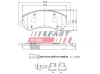 Bremsbelagsatz, Scheibenbremse Vorderachse FAST FT29522 Bild Bremsbelagsatz, Scheibenbremse Vorderachse FAST FT29522