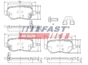 Bremsbelagsatz, Scheibenbremse FAST FT29524