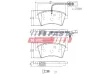 Bremsbelagsatz, Scheibenbremse Vorderachse FAST FT29529 Bild Bremsbelagsatz, Scheibenbremse Vorderachse FAST FT29529