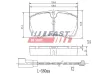 Bremsbelagsatz, Scheibenbremse Hinterachse FAST FT29544 Bild Bremsbelagsatz, Scheibenbremse Hinterachse FAST FT29544