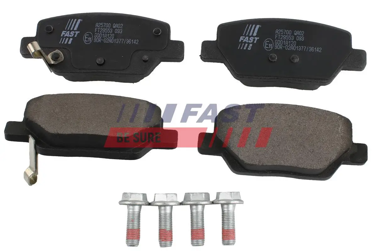 Bremsbelagsatz, Scheibenbremse Hinterachse FAST FT29553