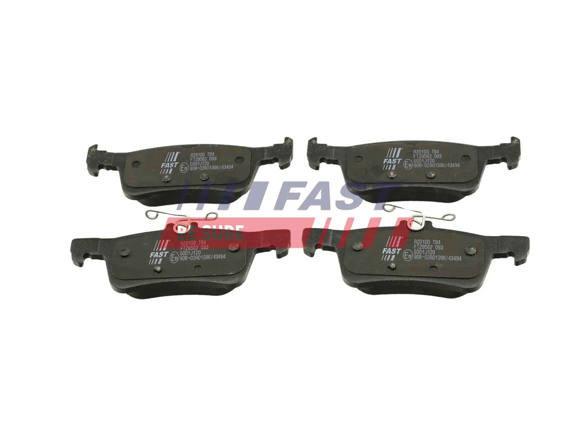 Bremsbelagsatz, Scheibenbremse Hinterachse FAST FT29562