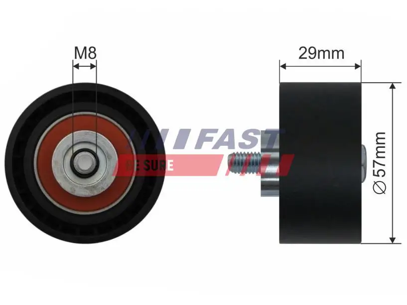 Umlenk-/Führungsrolle, Zahnriemen FAST FT44017