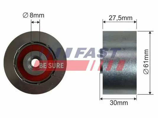 Umlenk-/Führungsrolle, Zahnriemen FAST FT44084 Bild Umlenk-/Führungsrolle, Zahnriemen FAST FT44084