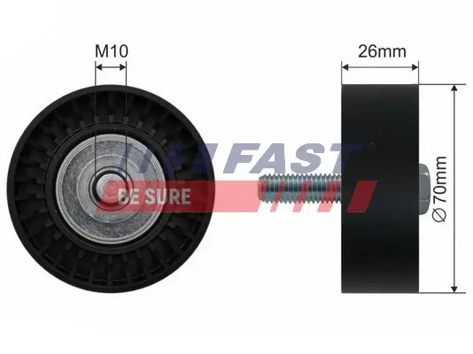 Umlenk-/Führungsrolle, Keilrippenriemen FAST FT44530 Bild Umlenk-/Führungsrolle, Keilrippenriemen FAST FT44530