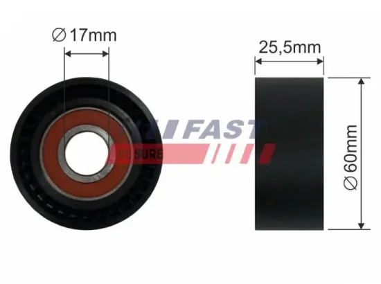Spannrolle, Keilrippenriemen FAST FT44534 Bild Spannrolle, Keilrippenriemen FAST FT44534