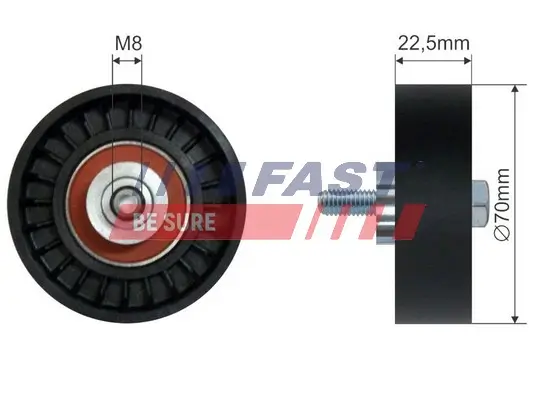 Spannrolle, Keilrippenriemen FAST FT44550 Bild Spannrolle, Keilrippenriemen FAST FT44550