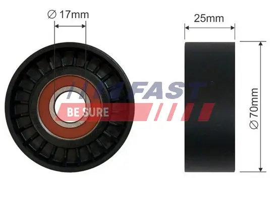 Spannrolle, Keilrippenriemen FAST FT44551