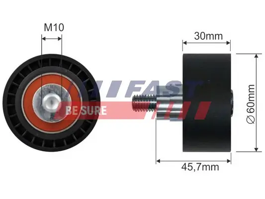 Umlenk-/Führungsrolle, Keilrippenriemen FAST FT44566 Bild Umlenk-/Führungsrolle, Keilrippenriemen FAST FT44566