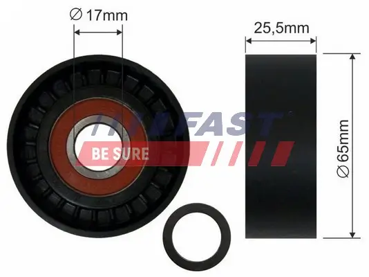 Spannrolle, Keilrippenriemen FAST FT44567 Bild Spannrolle, Keilrippenriemen FAST FT44567