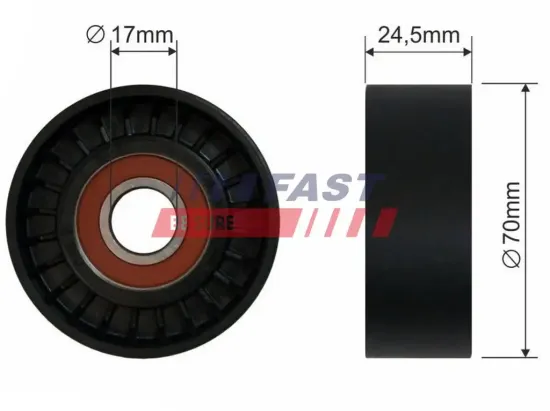 Spannrolle, Keilrippenriemen FAST FT44570 Bild Spannrolle, Keilrippenriemen FAST FT44570