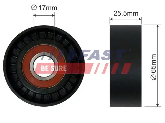 Umlenk-/Führungsrolle, Keilrippenriemen FAST FT44574 Bild Umlenk-/Führungsrolle, Keilrippenriemen FAST FT44574