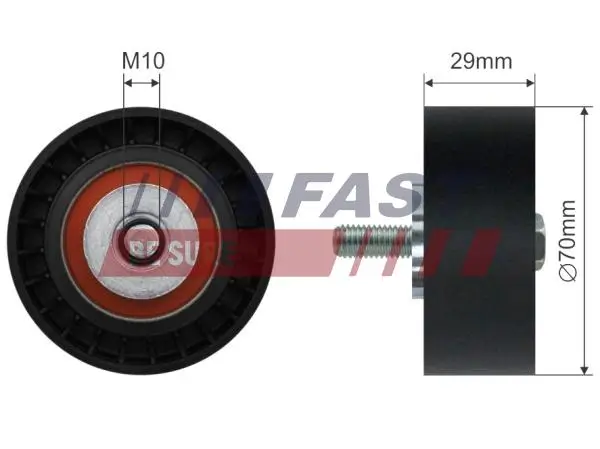 Umlenk-/Führungsrolle, Keilrippenriemen FAST FT44575