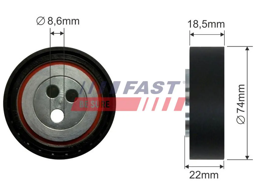 Spannrolle, Keilrippenriemen FAST FT44587