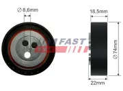 Spannrolle, Keilrippenriemen FAST FT44587