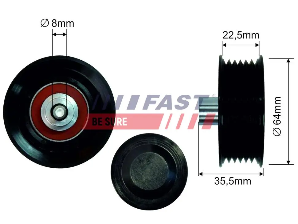 Spannrolle, Keilrippenriemen FAST FT44593