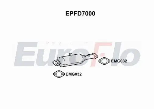 Ruß-/Partikelfilter, Abgasanlage EuroFlo EPFD7000 Bild Ruß-/Partikelfilter, Abgasanlage EuroFlo EPFD7000
