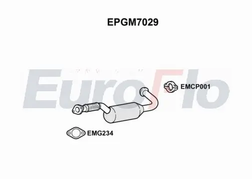 Ruß-/Partikelfilter, Abgasanlage EuroFlo EPGM7029 Bild Ruß-/Partikelfilter, Abgasanlage EuroFlo EPGM7029