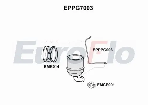 Ruß-/Partikelfilter, Abgasanlage EuroFlo EPPG7003 Bild Ruß-/Partikelfilter, Abgasanlage EuroFlo EPPG7003