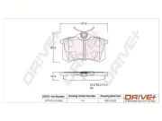 Bremsbelagsatz, Scheibenbremse Dr!ve+ DP1010.10.0002