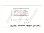 Bremsbelagsatz, Scheibenbremse Dr!ve+ DP1010.10.0004