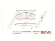 Bremsbelagsatz, Scheibenbremse Vorderachse Dr!ve+ DP1010.10.0009