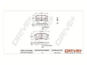 Bremsbelagsatz, Scheibenbremse Hinterachse Dr!ve+ DP1010.10.0012