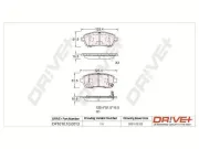 Bremsbelagsatz, Scheibenbremse Vorderachse Dr!ve+ DP1010.10.0013