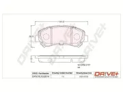 Bremsbelagsatz, Scheibenbremse Vorderachse Dr!ve+ DP1010.10.0014