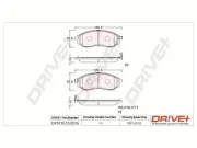 Bremsbelagsatz, Scheibenbremse Dr!ve+ DP1010.10.0016