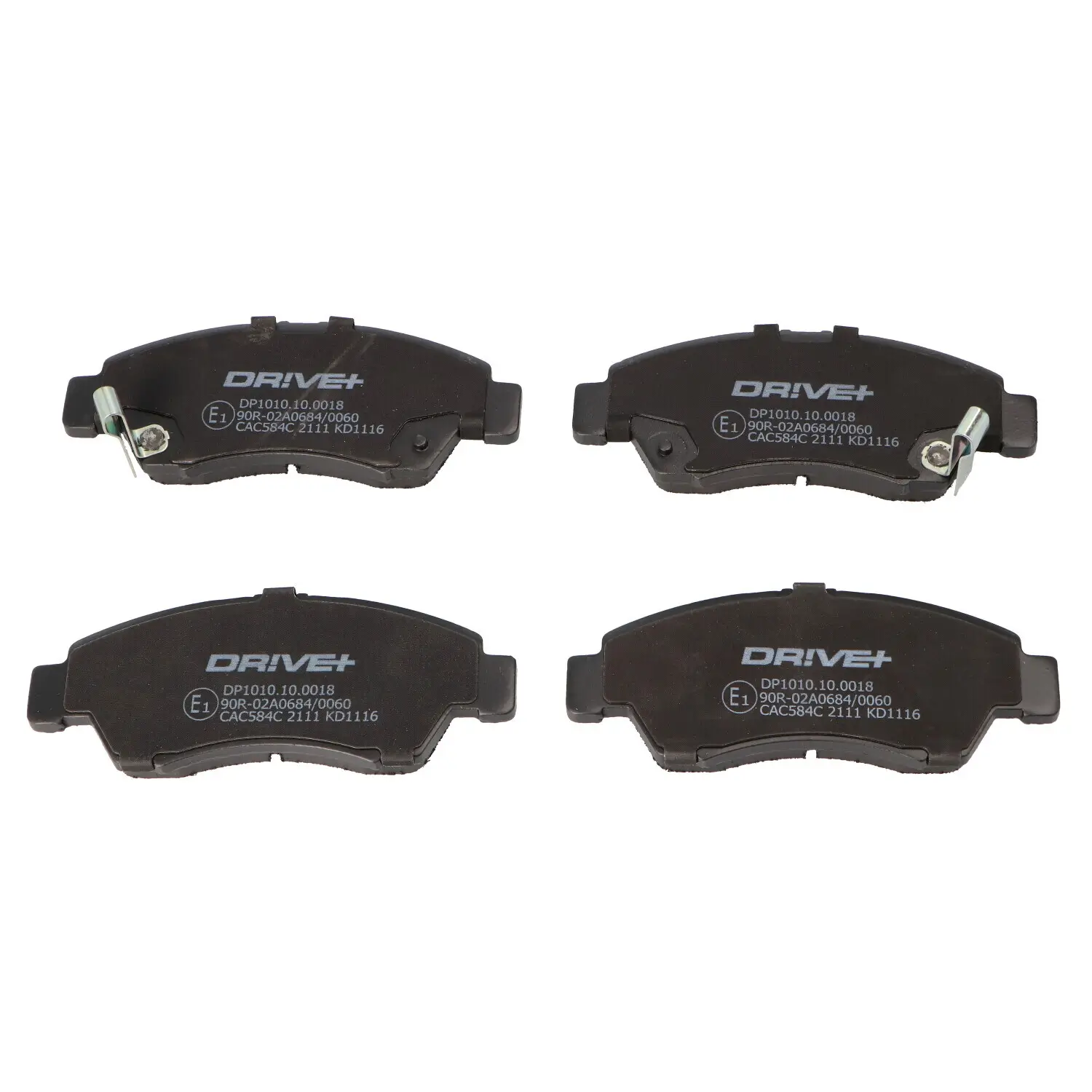 Bremsbelagsatz, Scheibenbremse Vorderachse DR!VE+ DP1010.10.0018