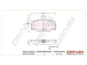 Bremsbelagsatz, Scheibenbremse Dr!ve+ DP1010.10.0021