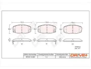 Bremsbelagsatz, Scheibenbremse Dr!ve+ DP1010.10.0027