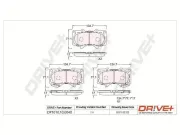 Bremsbelagsatz, Scheibenbremse Vorderachse Dr!ve+ DP1010.10.0040
